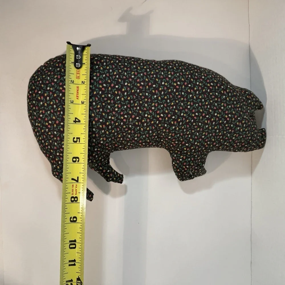 Patchwork‎ Rustic Pig Throw Decorative Pillow Farmhouse Cottagecore